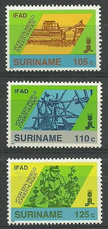 Znaczek Surinam 1988 Mi 1271-1273 Czyste **
