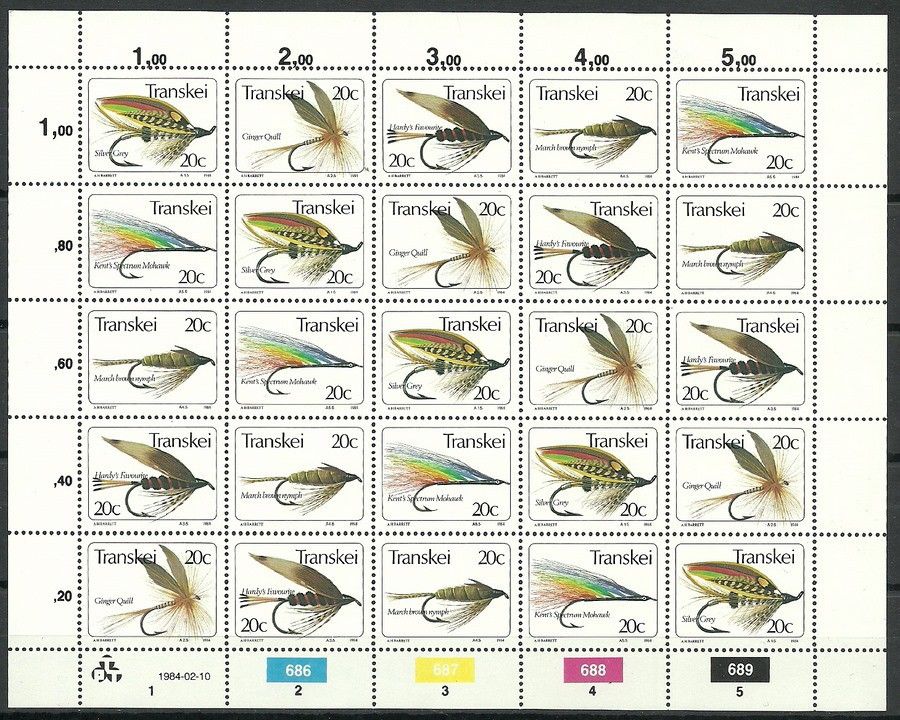 Znaczek Transkei 1984 Mi ark 132-136 Czyste **