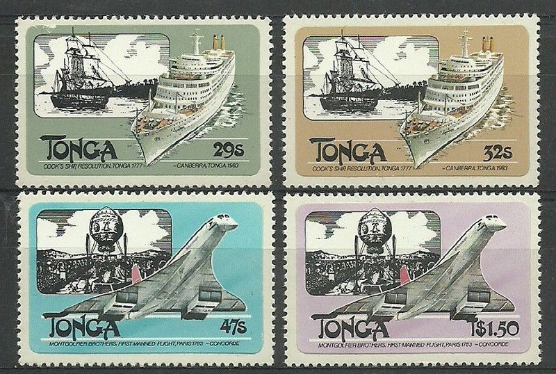Znaczek Tonga 1983 Mi 842-845 Czyste **