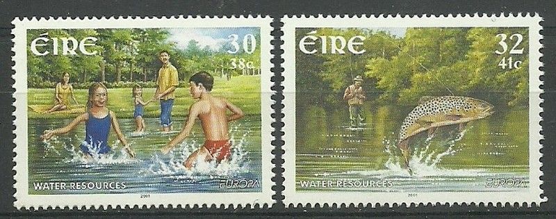 Znaczek Irlandia 2001 Mi 1337-1338 Czyste **