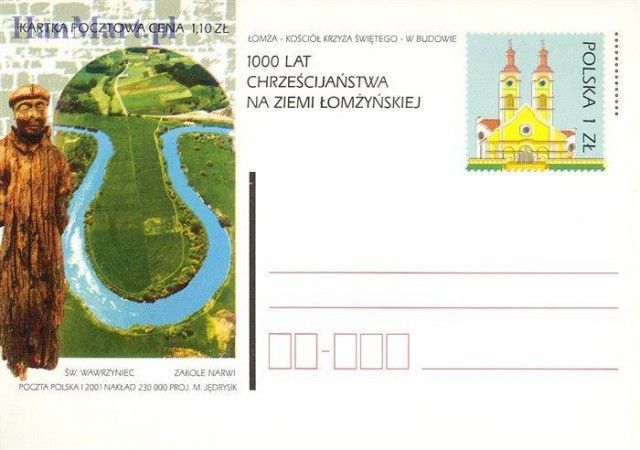 Znaczek Polska 2001 Fi Cp 1240 Całostka pocztowa