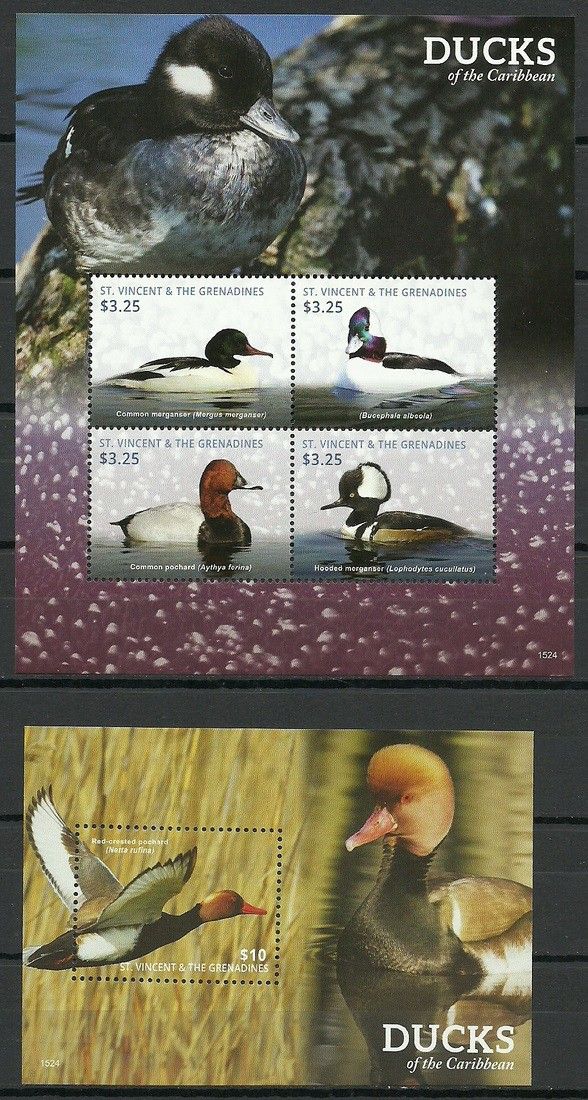 Znaczek Saint Vincent i Grenadyny 2015 Mi ark 7604-7607+bl 820 Czyste **