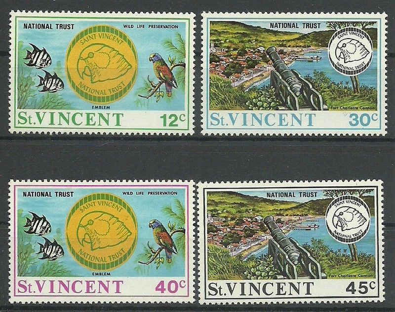 Znaczek St. Vincent 1971 Mi 295-298 Czyste **