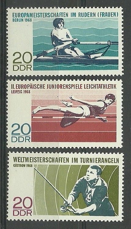 Znaczek NRD / DDR 1968 Mi 1372-1374 Czyste **