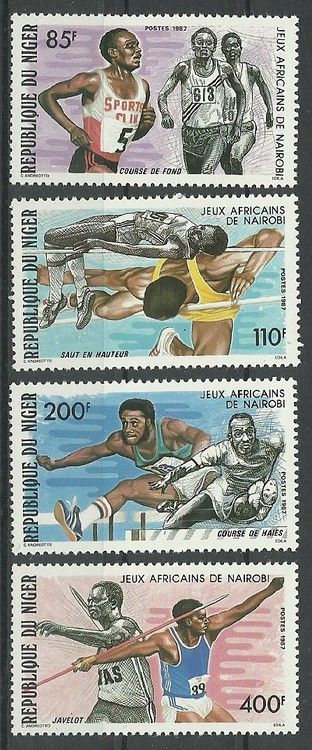 Znaczek Niger 1987 Mi 1023-1026 Czyste **