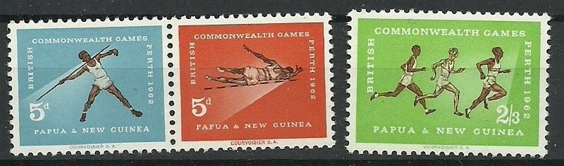 Znaczek Papua Nowa Gwinea 1962 Mi 46-48 Czyste **