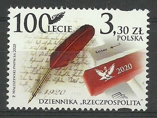 Znaczek Polska 2020 Mi 5214 Fi 5064 Czyste **