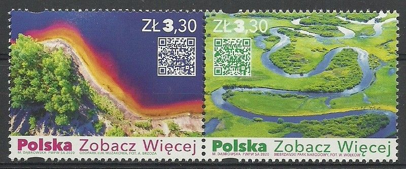 Znaczek Polska 2020 Mi 5215-5216 Fi 5065-5066 Czyste **