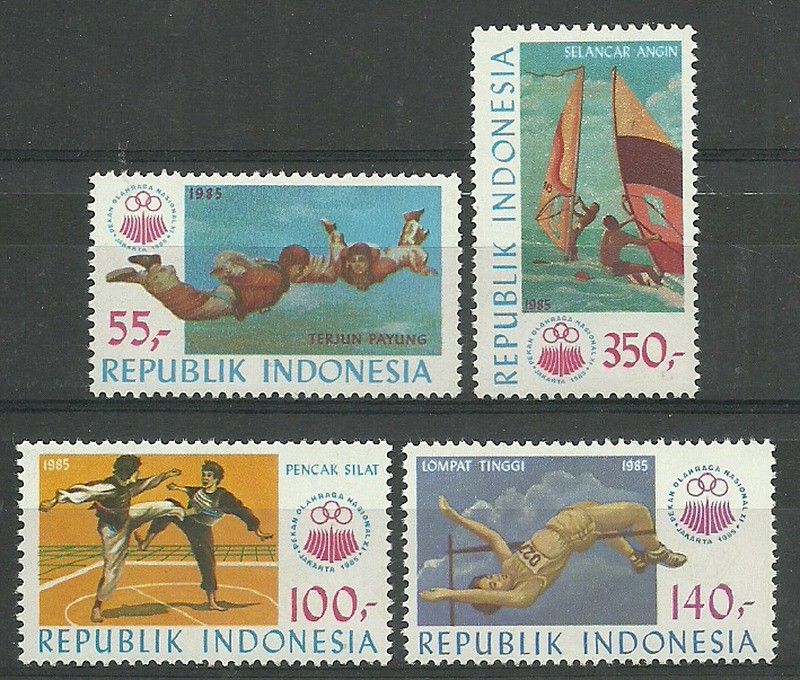 Znaczek Indonezja 1985 Mi 1177-1180 Czyste **