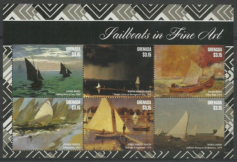 Znaczek Grenada 2015 Mi ark 7030-7035 Czyste **