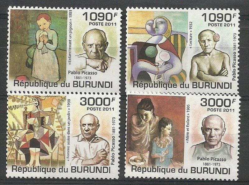 Znaczek Burundi 2011 Mi 2274-2277 Czyste **