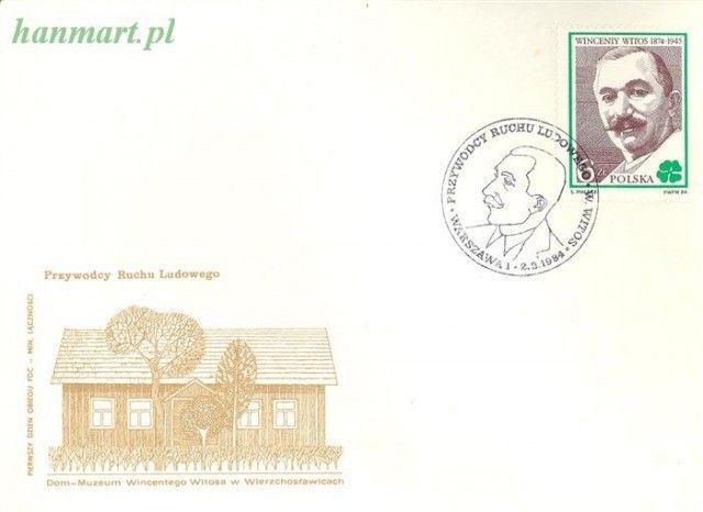 Znaczek Polska 1984 Mi 2905 Fi 2757 FDC