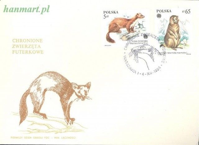 Znaczek Polska 1984 Mi 2946-2951 Fi 2798-2803 FDC