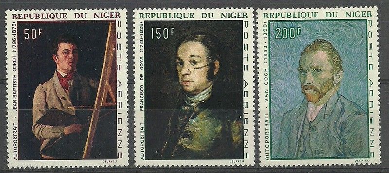 Znaczek Niger 1968 Mi 178-180 Czyste **