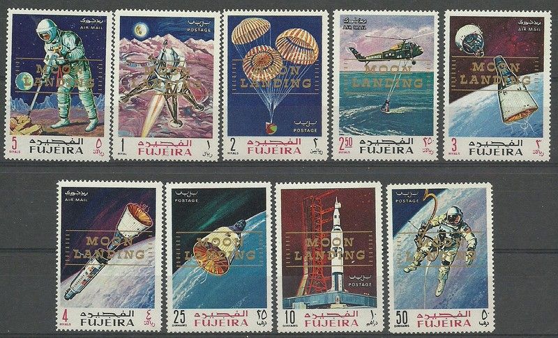 Znaczek Fujeira / Fudżajra 1969 Mi A399-407 Czyste **