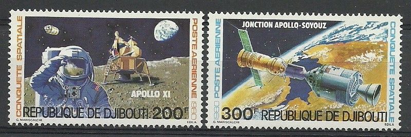Znaczek Dżibuti 1980 Mi 276-277 Czyste **