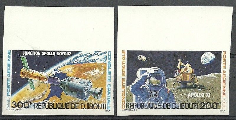 Znaczek Dżibuti 1980 Mi 276-277B Czyste **