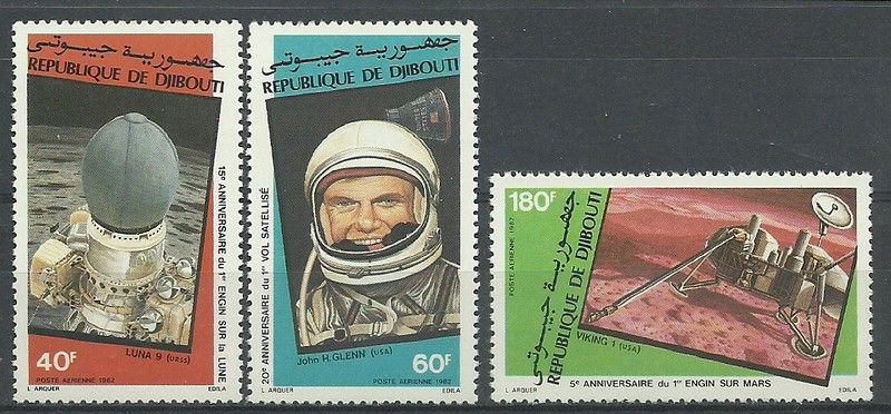 Znaczek Dżibuti 1982 Mi 327-329 Czyste **