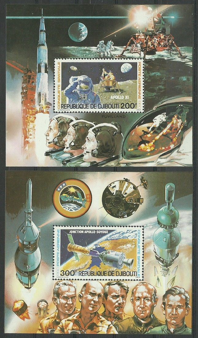 Znaczek Dżibuti 1980 Mi bl 21-22 Czyste **