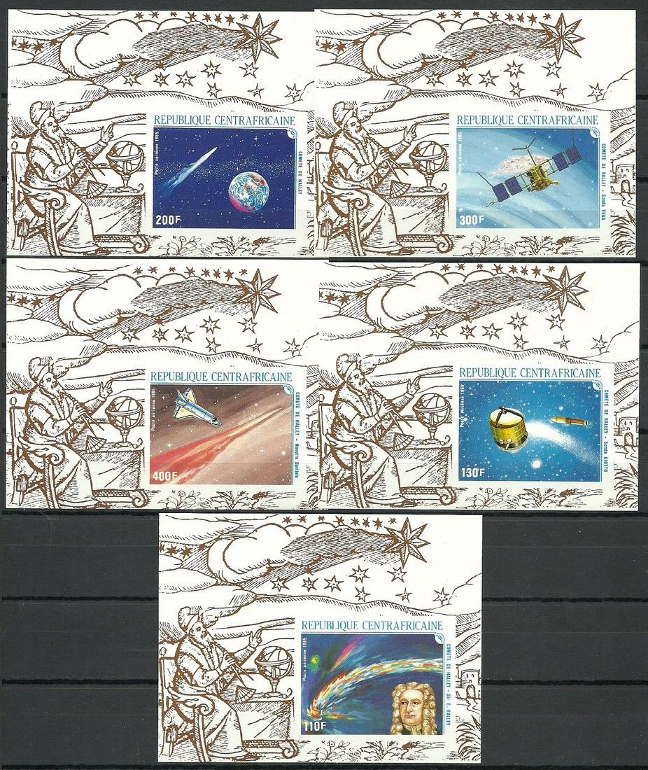 Znaczek Republika Środkowoafrykańska 1986 Mi lx 1203-1205B Czyste **