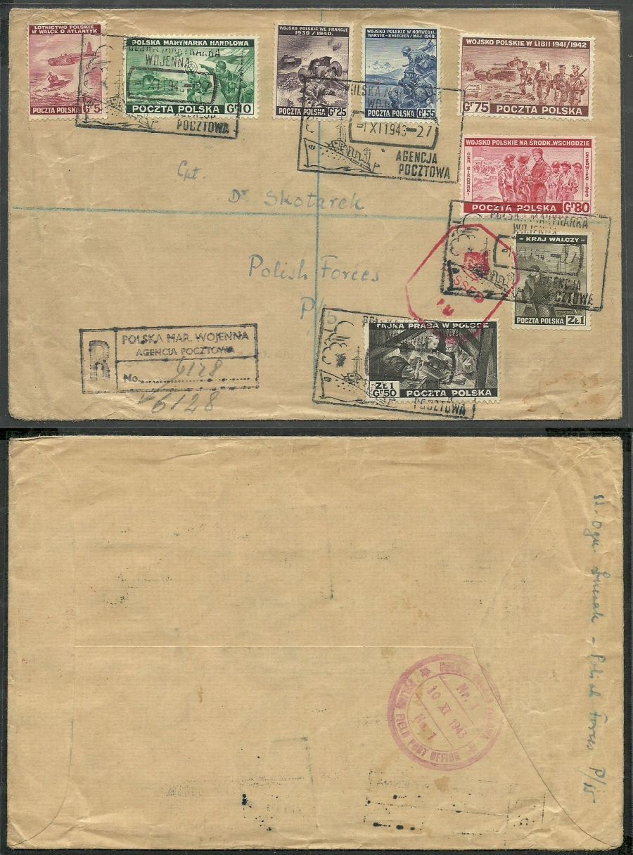 Znaczek Polska 1943 Fi lis K 338 Całość pocztowa