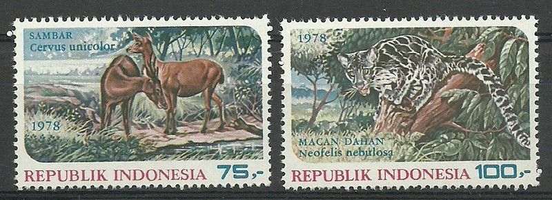 Znaczek Indonezja 1978 Mi 911-912 Czyste **