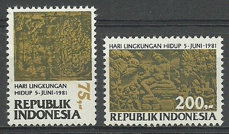 Znaczek Indonezja 1981 Mi 1014-1015 Czyste **