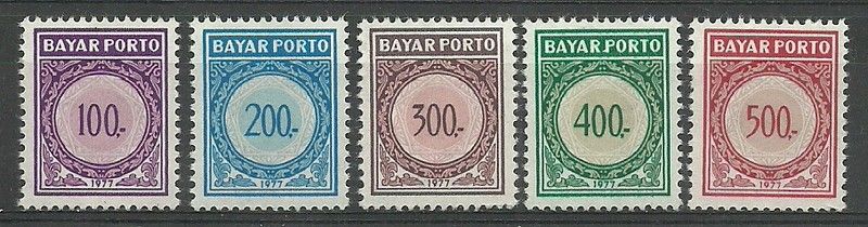 Znaczek Indonezja 1977 Mi por 53-57 Czyste **