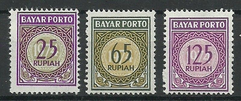 Znaczek Indonezja 1974 Mi por A46-48 Czyste **