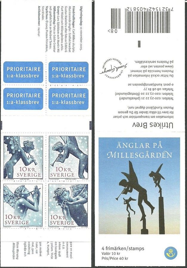 Znaczek Szwecja 2005 Mi mh 308 Czyste **