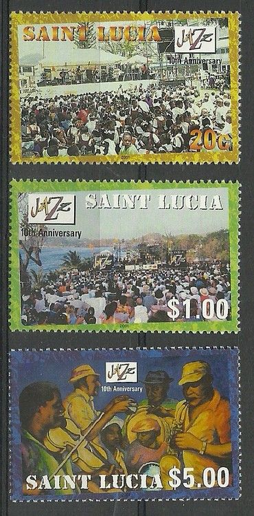 Znaczek Saint Lucia 2001 Mi 1146-1148 Czyste **