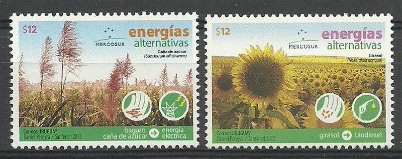 Znaczek Urugwaj 2012 Mi 3250-3251 Czyste **
