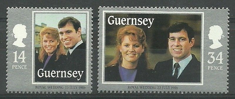 Znaczek Guernsey 1986 Mi 361-362 Czyste **
