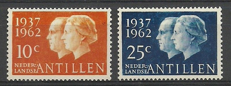 Znaczek Antyle Holenderskie 1962 Mi 118-119 Czyste **