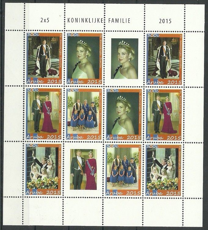 Znaczek Aruba 2015 Mi ark 849-853 Czyste **