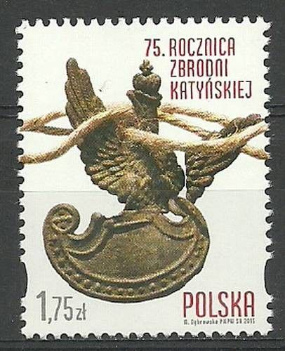 Znaczek Polska 2015 Mi 4759 Czyste **