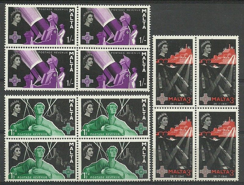 Znaczek Malta 1958 Mi 260-262 Czyste **