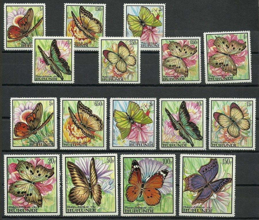 Znaczek Burundi 1968 Mi 411-426 Czyste **