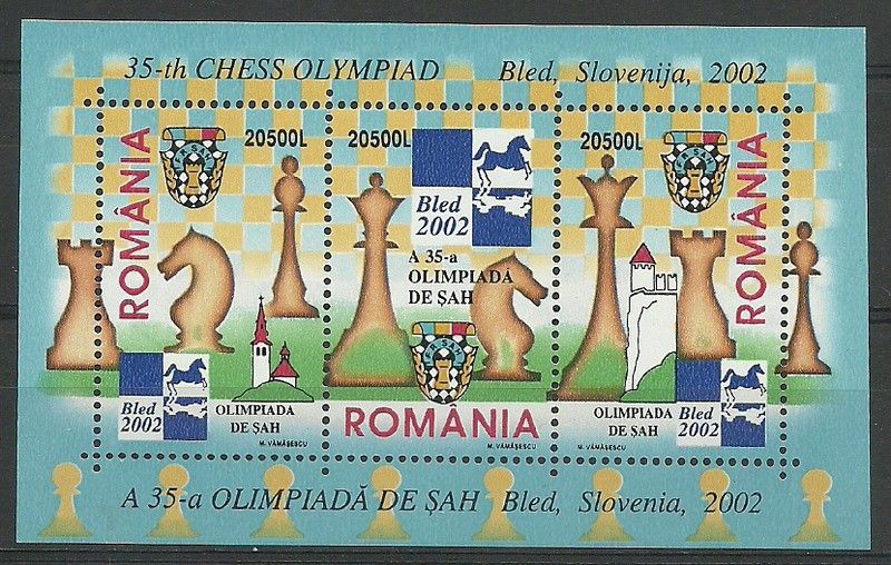 Znaczek Rumunia 2002 Mi bl 324 Czyste **