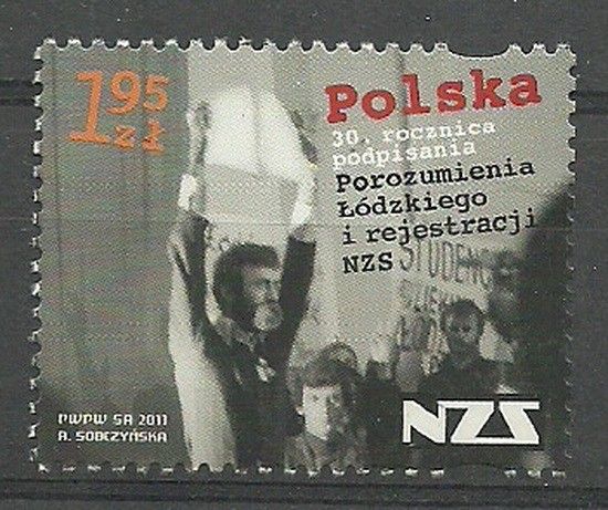 Znaczek Polska 2011 Mi 4508 Fi 4358 Czyste **