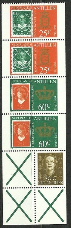 Znaczek Antyle Holenderskie 1950 Mi h-blatt 7 Czyste **