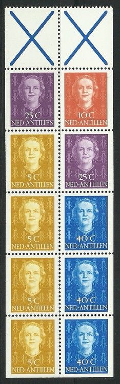 Znaczek Antyle Holenderskie 1950 Mi h-blatt 5 Czyste **