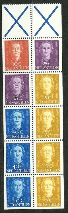 Znaczek Antyle Holenderskie 1950 Mi h-blatt 6 Czyste **