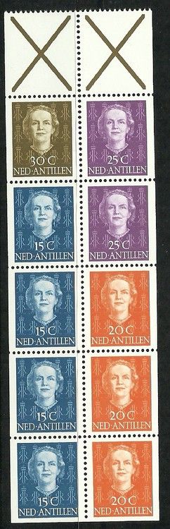 Znaczek Antyle Holenderskie 1950 Mi h-blatt 3 Czyste **