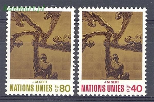 Znaczek Narody Zjednoczone Genewa 1972 Mi 28-29 Czyste **