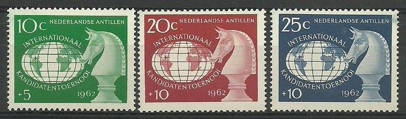 Znaczek Antyle Holenderskie 1962 Mi 124-126 Czyste **