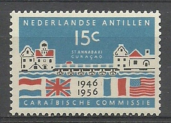 Znaczek Antyle Holenderskie 1956 Mi 52 Czyste **