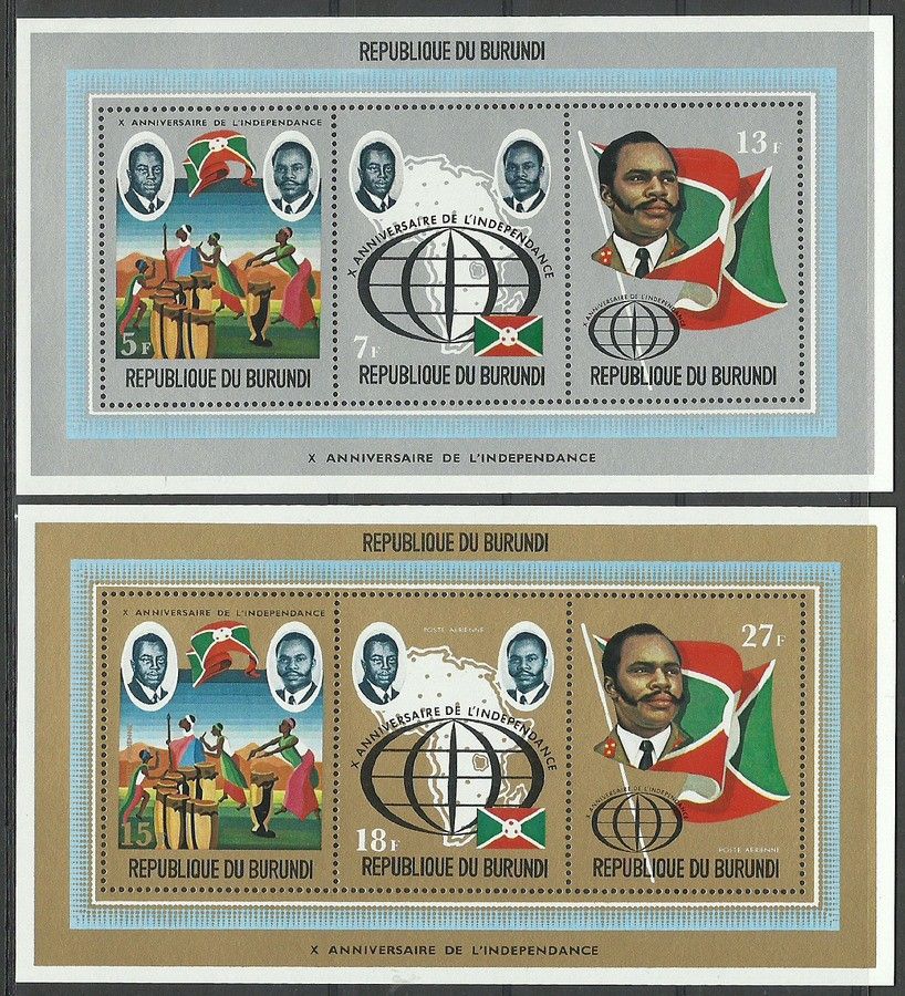 Znaczek Burundi 1972 Mi bl 62-63 Czyste **