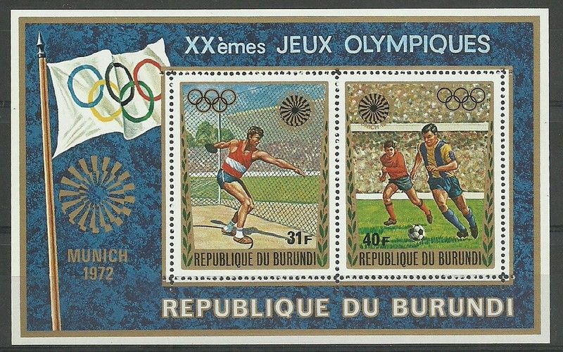 Znaczek Burundi 1972 Mi bl 61 Czyste **