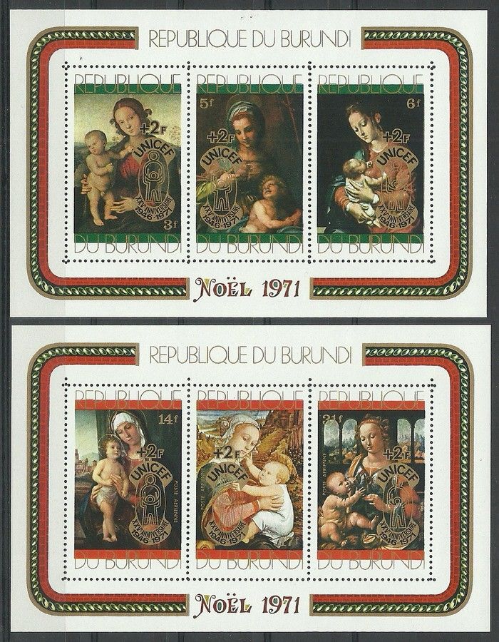 Znaczek Burundi 1971 Mi bl 54-55 Czyste **